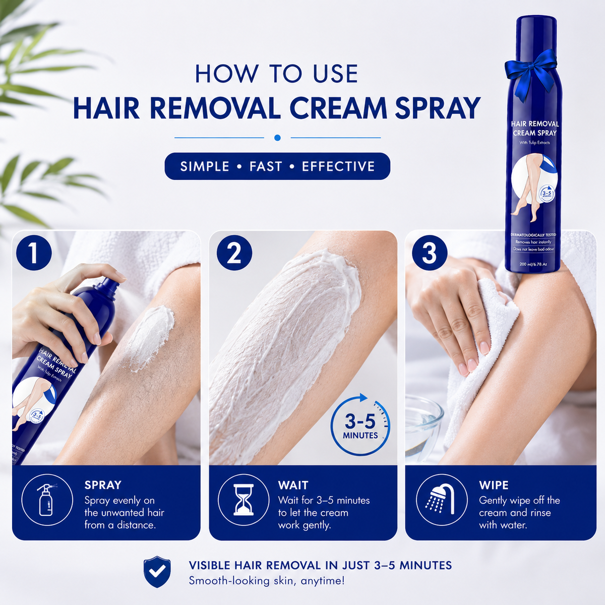 Hair Removal Spray (Pack of 2)