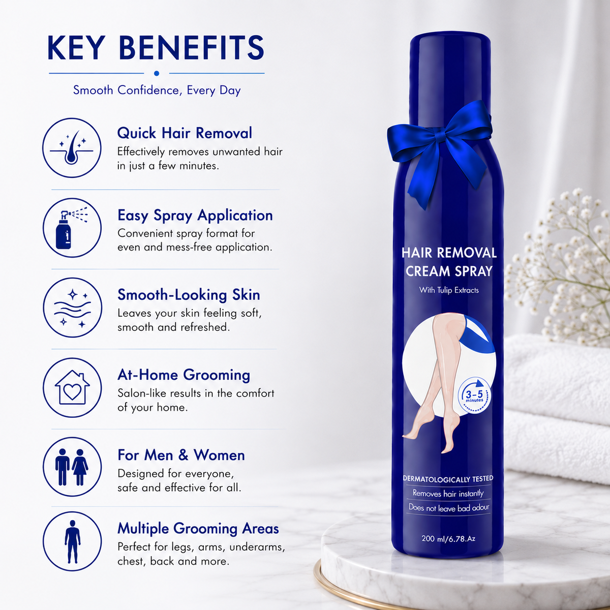 Hair Removal Spray (Pack of 2)