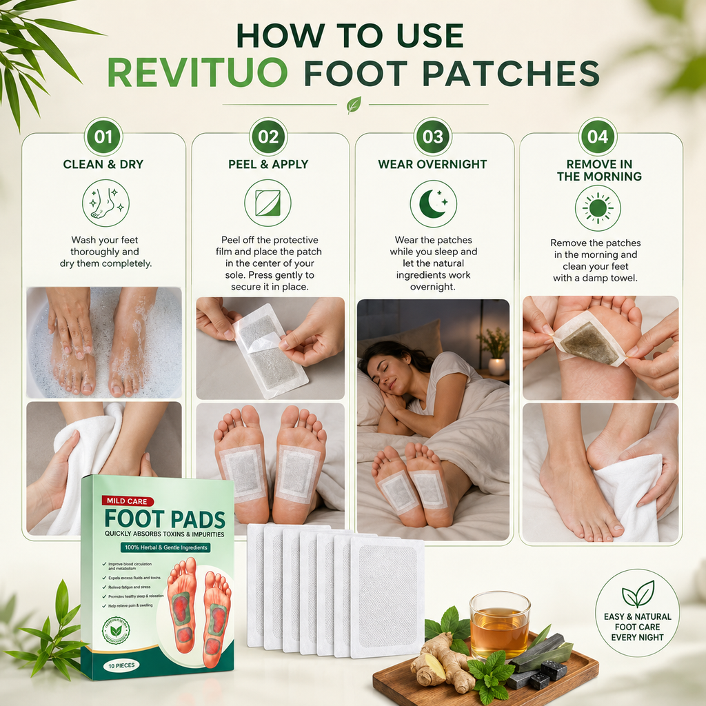Detox Foot Patches (Pack of 10) BUY 1 GET 1 FREE