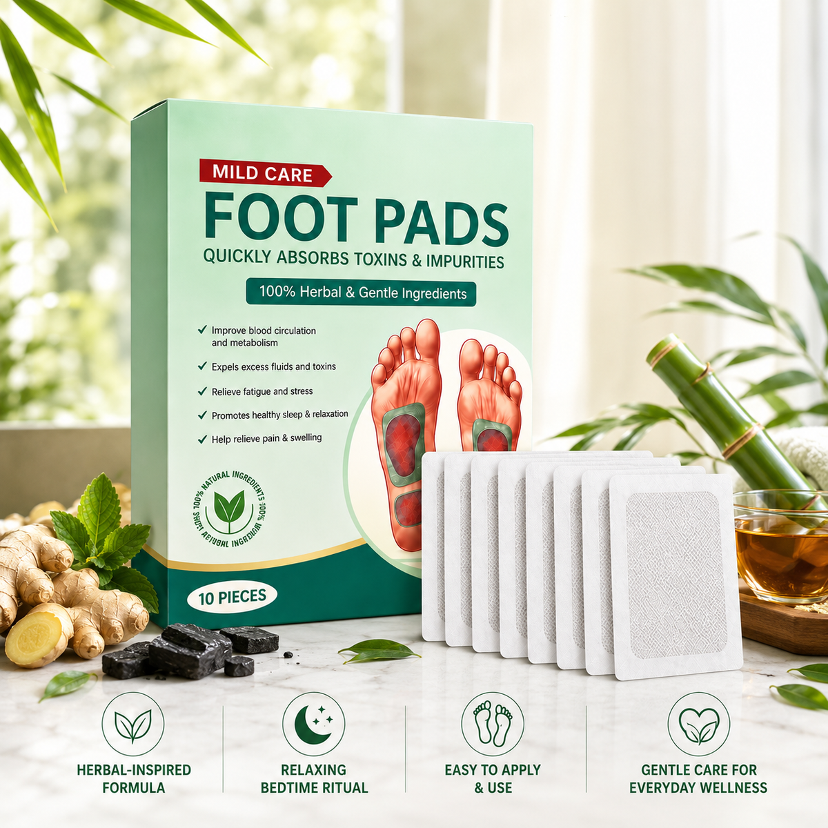 Detox Foot Patches (Pack of 10) BUY 1 GET 1 FREE