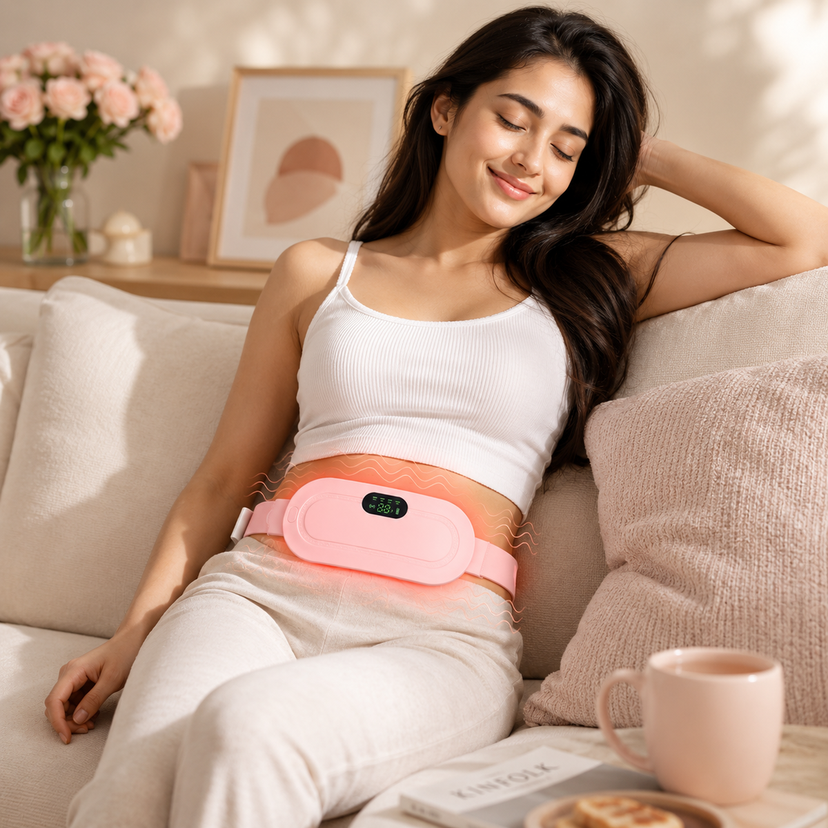 Portable Heating & Massage Belt