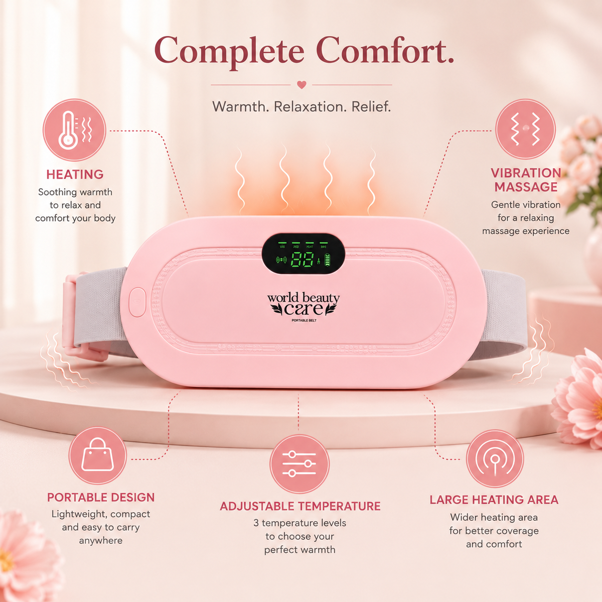 Portable Heating & Massage Belt