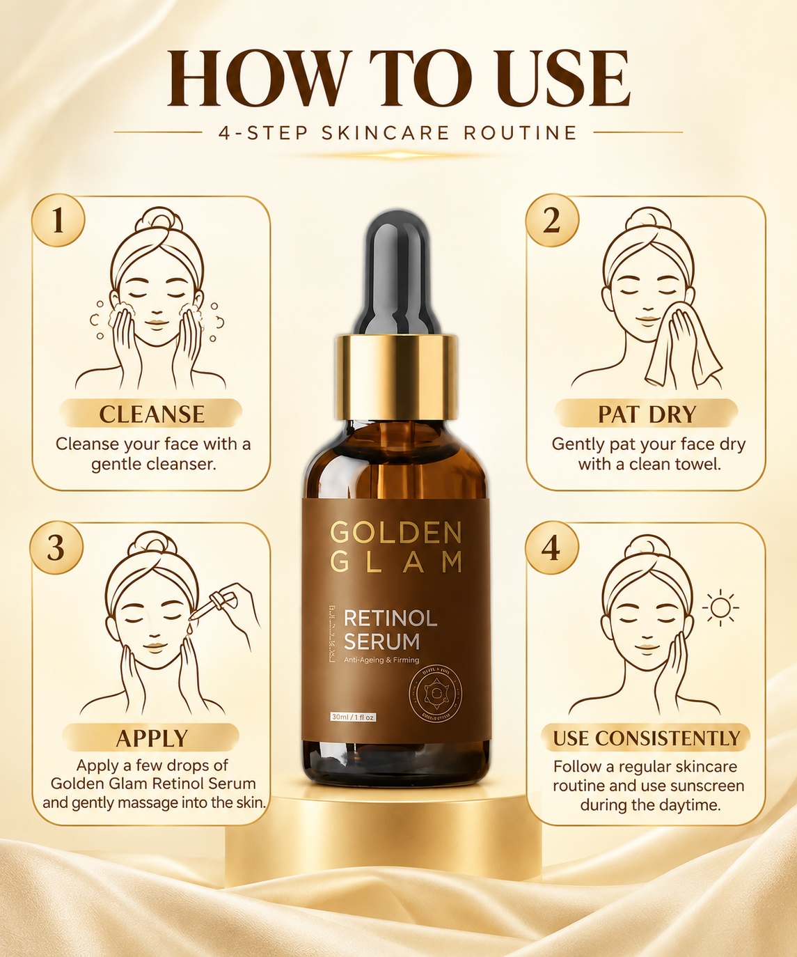 Golden Glam Retinol Serum