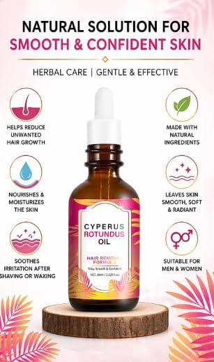 Cyperus Rotundus Oil for Hair Removal (Pack Of 2)