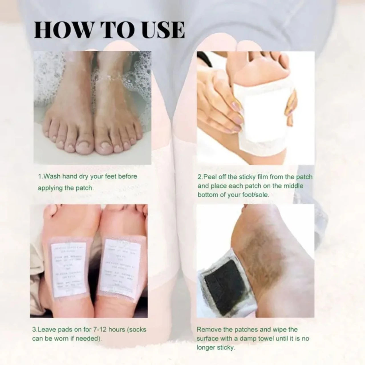 All-Natural Herbal Overnight Foot Detox Pads